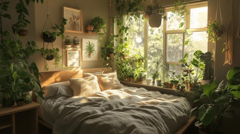 Comment utiliser des plantes et pots de fleurs pour une chambre confortable